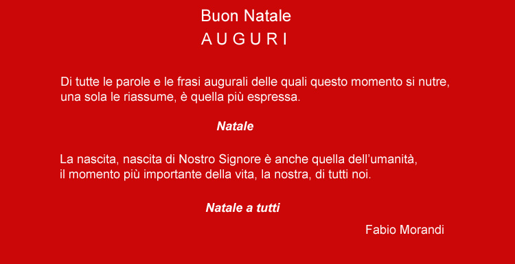 Buon Natale, AUGURI