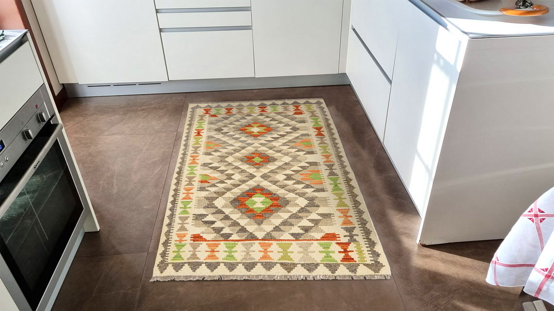 kilim morandi tappeti esempio di tappeto ambientato