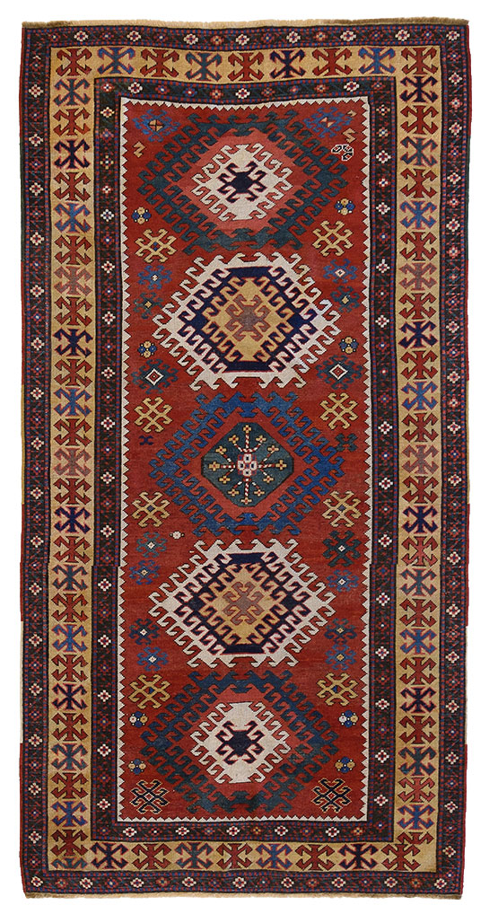 Grand Tapis En Laine Motifs Hexagones Colorés - Décoration Intérieure - Occasion